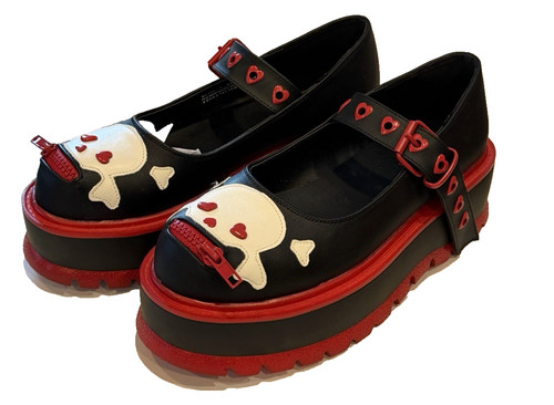 Demonia black red - red, platform