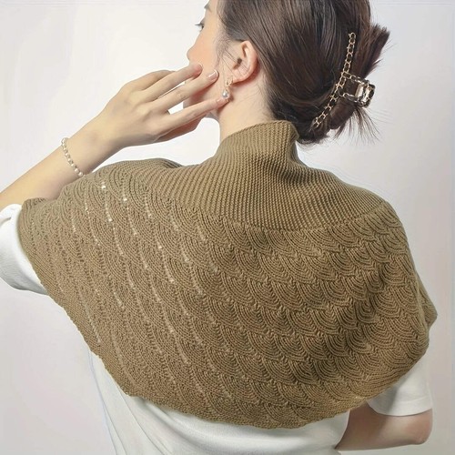 Women knitted shawl scarf - women,