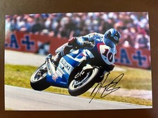 KENNY ROBERTS JR HAND SIGNED 12X8” PHOTO SUZUKI RGV 500CC WORLD CHAMPION 2000