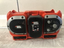 Black & Decker R143F2 Cordless 14.4V Site Radio AM/FM +Battery In Working Order