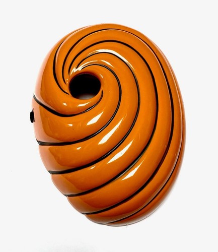 Orange halloween plastic mask - plastic,