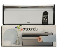 Brabantia Fall Front Bread Bin, Large Stackable Magnetic Steel Bin, Fresh White