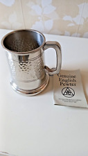 English Pewter mug with box