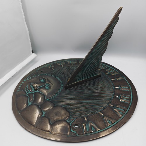 Vintage style brass sundial