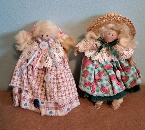 Old fashioned handmade dolls - fashioned,