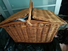 Vintage Brexton picnic Basket