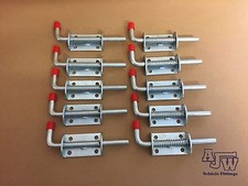 20 X Spring Bolt Z/P 10mm X 145mm For Trailer Horsebox Lorry Shed Gate Tailgate
