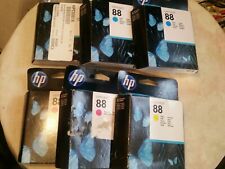 JOBLOT-Original HP OFFICEJET 88 INK CARTRIDGES (2Cyan, 1Yellow, 3Magenta)