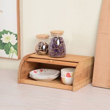 Roll Top Bamboo Bread Bin