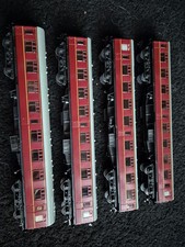 4x Your Model Railway Village BR Mk1 Coaches In Maroon - OO Gauge