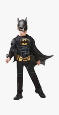 Rubie's Official Batman Child's Costume Black Deluxe Superhero Dress 7-8 Years