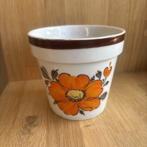 Vintage 1970s pottery planter - vintage,