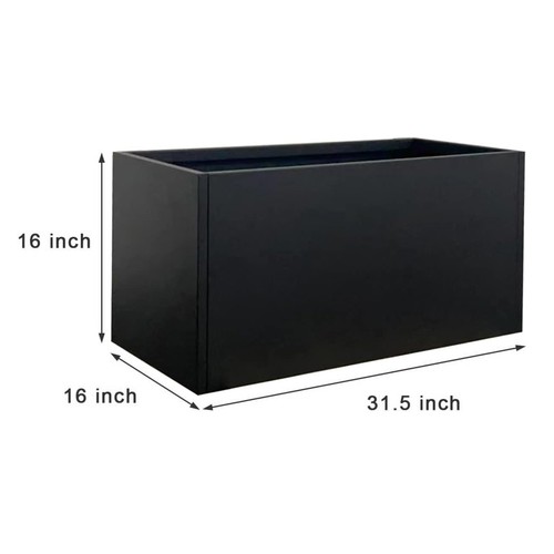Rectangular planter box large - rectangular,