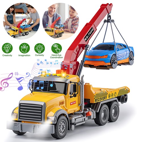 Kids tow truck toy realistic - toy,