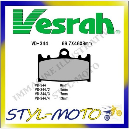 344 front organic brake - vd-344,