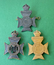 16TH COUNTY OF LONDON BN. QUEENS WESTMINSTER RIFLES CAP BADGES