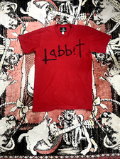Kidrobot Red T Shirt 'Labbit' Smoking Rabbit Size S Vintage Retro OG