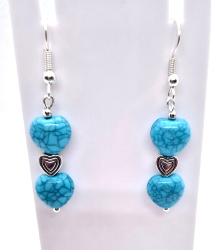 Acrylic beaded heart - heart, hook