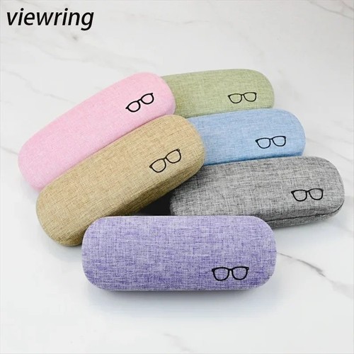 Linen hard shell glasses case - linen,
