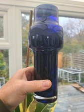 Vintage Blue Glass Vase