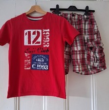 Boys CREW CLOTHING Red Tee
