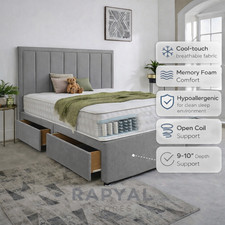 Luxury divan bed - set, with