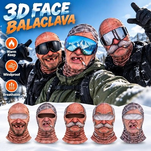 Funny face ski mask - face,