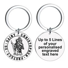 St Christopher Keyring with