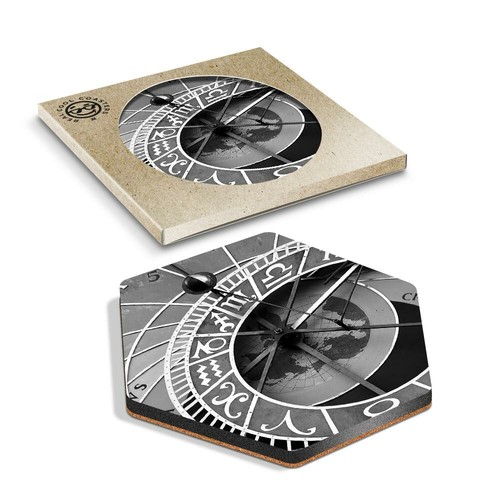 Hexagon coaster bw - 1,