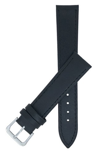 Black calf grain leather - black,