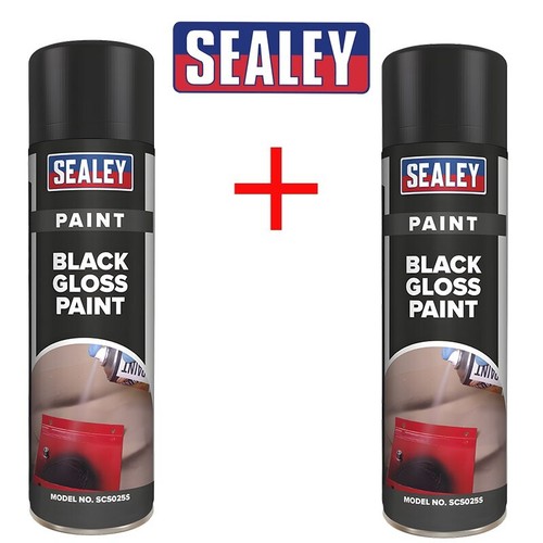 Twin pack black - black, gloss