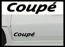 2 X COUPE LARGE VINYL CAR STICKERS DECALS PEUGEOT Adhesive body panel graphic