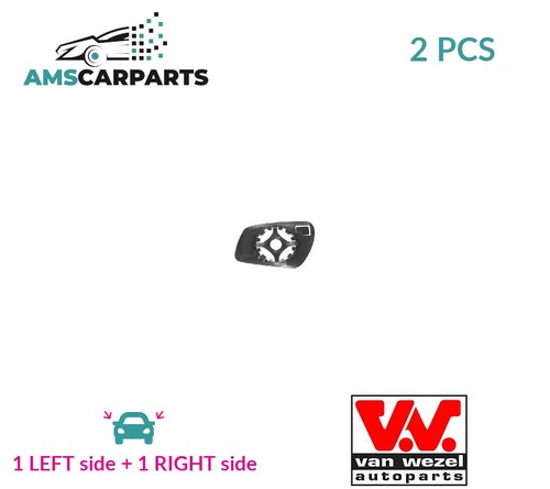 Rear view mirror glass pair - rear,