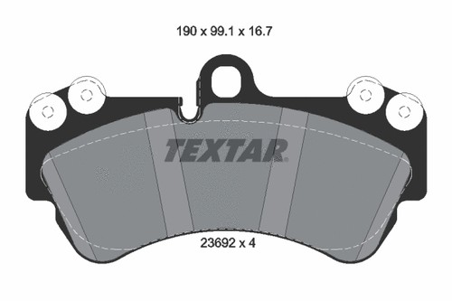 Front brake pad set - pad,