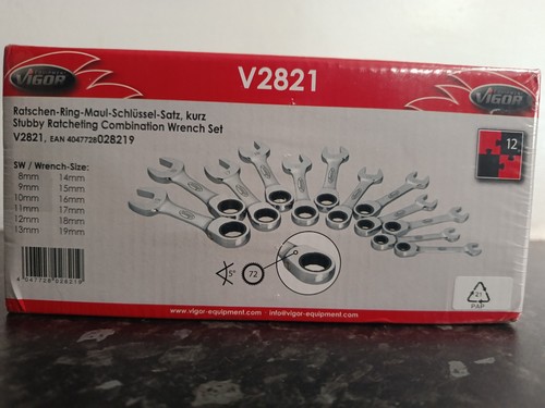Vigor stubby ratchet spanner - vigor,
