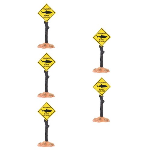 Small resin warning sign - resin,