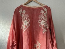 Coral pink linen - one size to