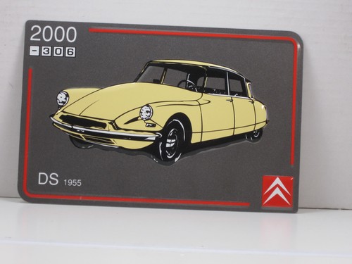 Metal sign colored - citroen, ds