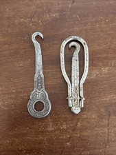 Two Antique Steel Button Hooks