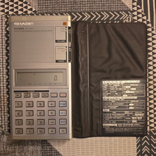 Sharp 640 voice - sharp, el-640