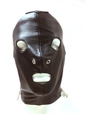 EXECUTIONER FACE GIMP MASK HOODS COS PLAY COSTUME HANGMANS GENUINE SOFT LEATHER