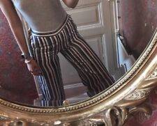 Zara Silky Striped Smart Trousers 