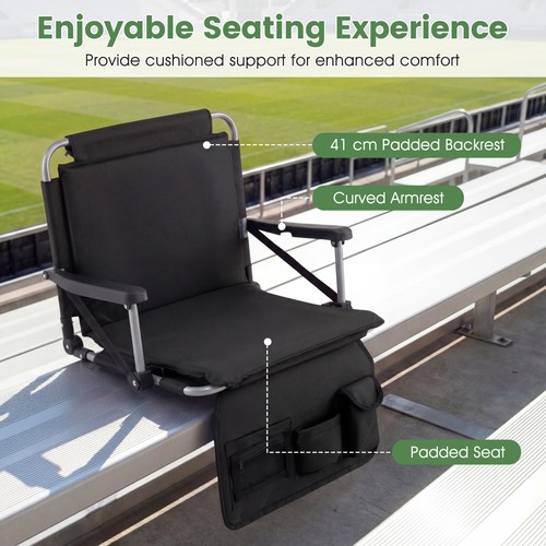 Foldable stadium seat bleacher - stadium,