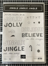 Stampin' UP! Jingle Jingle Jingle Photopolymer Stamp Set - Retired