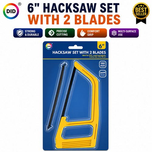 Mini hacksaw with 2 - with, blades