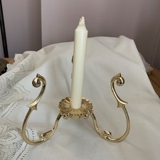 Partylite Gold Metal Candle Stick Holder