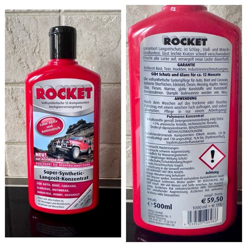 Rocket polish for car - polish, boat