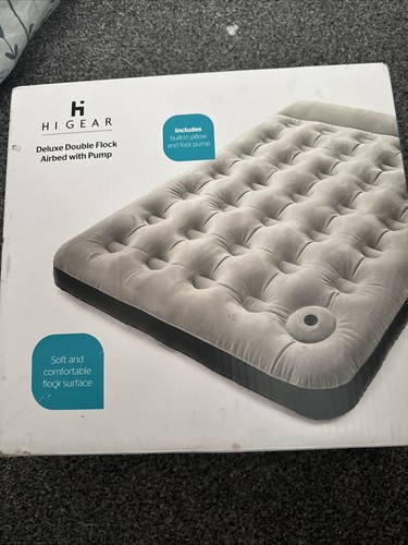 Gear deluxe double air bed - hi-gear,