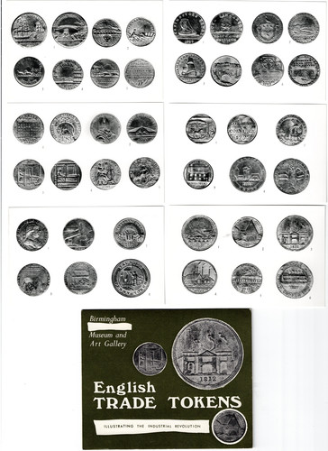 English trade tokens postcard - trade,