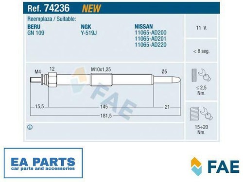 Glow plug for - glow,